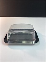 SQUARE BUTTER DISH WITH LID