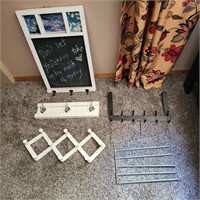 Coat Hooks Racks Accordion Slider Hanger +