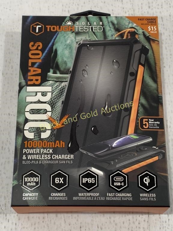 Solar Power Pack & Wireless Charger