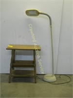 Floor Lamp and Table