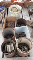 Assortment of Nails, Screws and Bolts