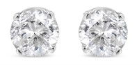 14k Wgold Ags 1.00ct Diamond Stud Earrings
