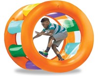 Roll with It! Giant Inflatable Rainbow Land Roller