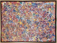 Original in Manner of Jackson Pollock 30 x 40"
