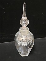 Vandermark Cut  Art Glass Perfume Bottle