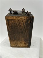 Antique Vintage FORD Model-T Wood Battery, Marked