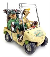 Guillermo Forchino (b.1952) Resin Golf Cart Figure
