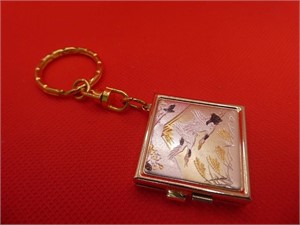 Key Chain Locket 1.25" Square