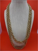 Gold Plated Link 46" Necklace