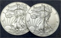 (2) 2017 Silver Eagles