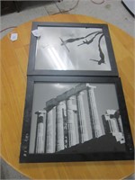 2 FRAMED PRINTS