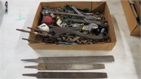 Box of Files & Wrenches, & Misc