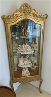 French-Style Lighted Display Cabinet