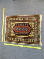 mid-east wool throw rug - 2ft x 3ft