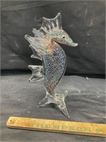 Art glass sea horse
