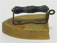Antique Miniature Brass Iron - Made in Sweden