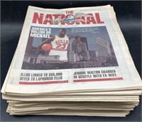 (S) National sports daily vintage magazines