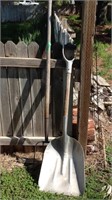 Pitchfork and scoop shovel