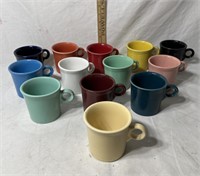 (13) Fiestaware Assorted Color Mugs