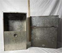 Vintage Metal Bread Box & Metal Container