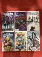 6 bagged and backed comics