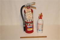 (2) Fire Extinguishers: (1) 15” Tall & (1) 9 ½”