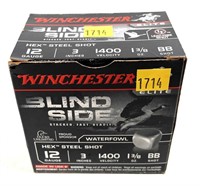 Box of 12 Ga. 3" BB shot Winchester Hex Steel
