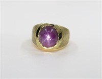 Bold Men’s Star Ruby Ring featuring a Natural