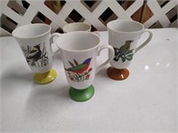 4 Bird Themed Mugs