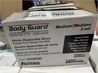 Case of (1000) Medium Nitrile Gloves