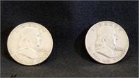 1960D & 1961D Franklin Half Dollars