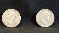 1960D & 1963D Franklin Half Dollars