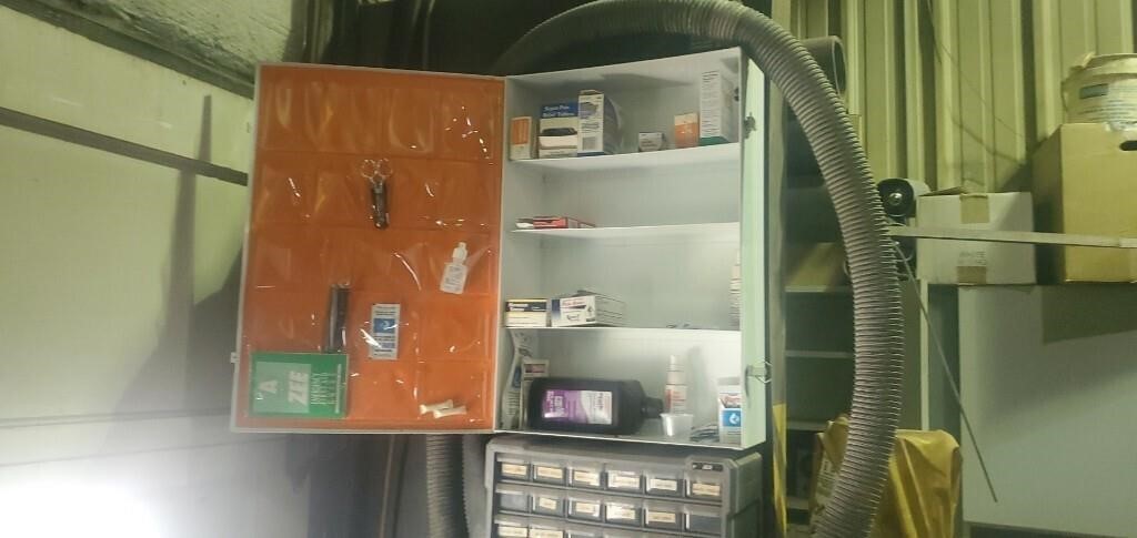 Medicine cabinet and contents
