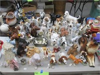Huge Assortment of Dog Figurines.