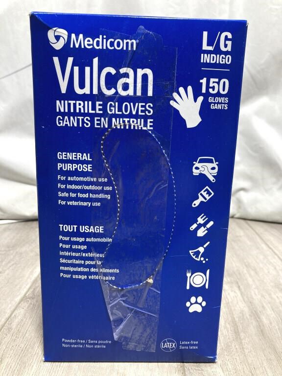Medicom Vulcan Nitrile Gloves L