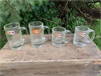 FOUR A & W ROOT BEER MUGS