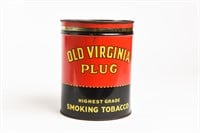 OLD VIRGINIA PLUG SMOKING TOBACCO CUTOFF CAN