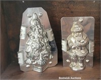 2 molds - Santa and Christmas tree