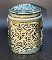 Irish Wade Celtic Porcelain Beard Puller's Jar