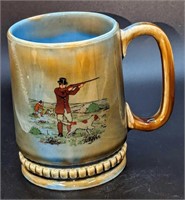 Vintage Wade Irish Porcelain Fox Hunt Mug