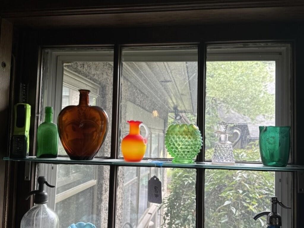 6 Pieces of Colored Art Glass