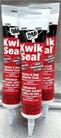 3 tubes Dap kwik seal kitchen & bath