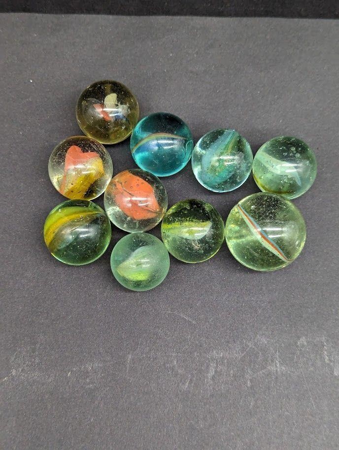 Lot Of 6 Colourful Cat Eye Marbles