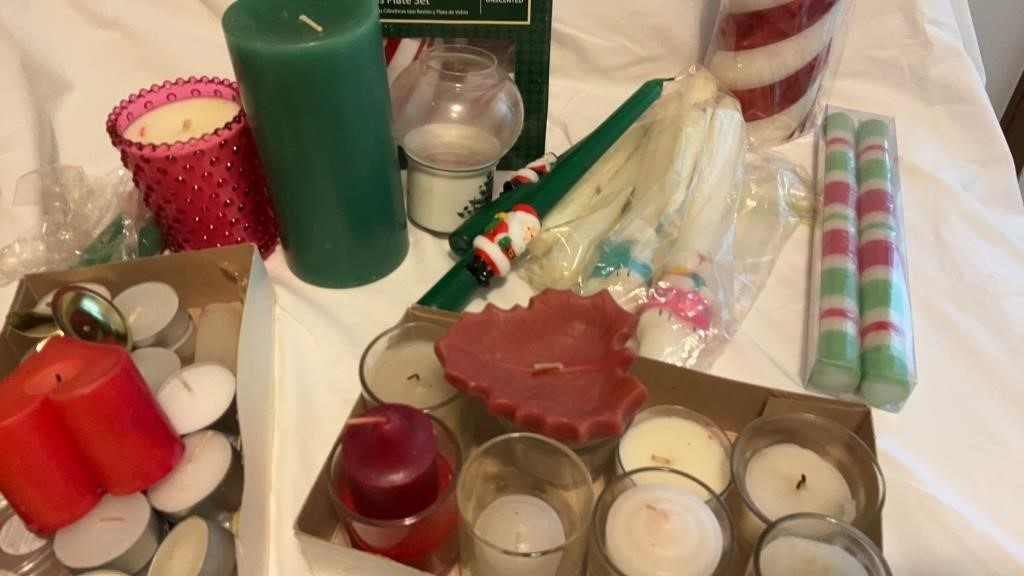 Assortment of Candle, Votives, Tapers
