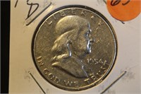 1954-D Franklin Silver Half Dollar