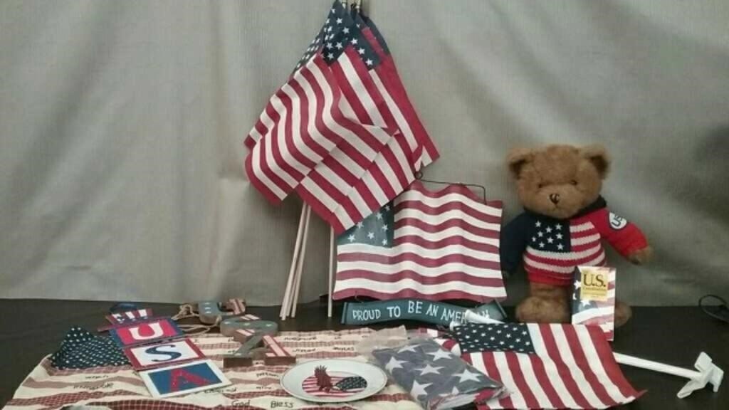 Box 4th July Decor, Flags, Wall Decoration, & More