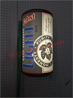 Light up Pabst light beer sign, works