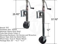 12 inches Lift, Boat Trailer Jack