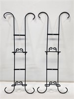 2 Metal Vertical Plate Racks