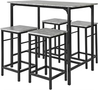 Haotian OGT11-HG  5 Pieces Dining Set for 4  Grey